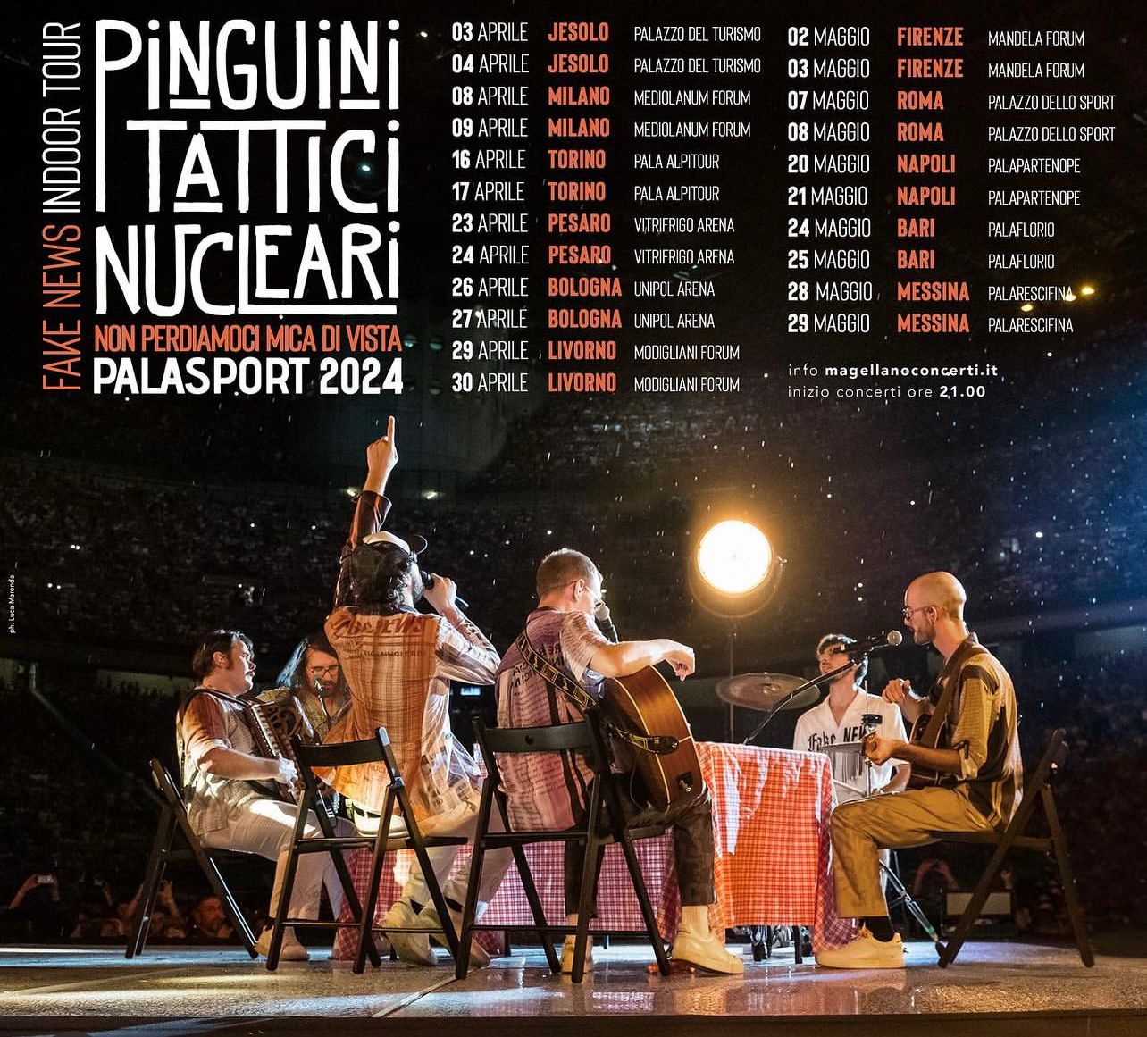 PINGUINI TATTICI NUCLEARI, annunciato il nuovo tour che farà tappa a Napoli  per due concerti, il 20 e 21 maggio 2024 - Sound Contest